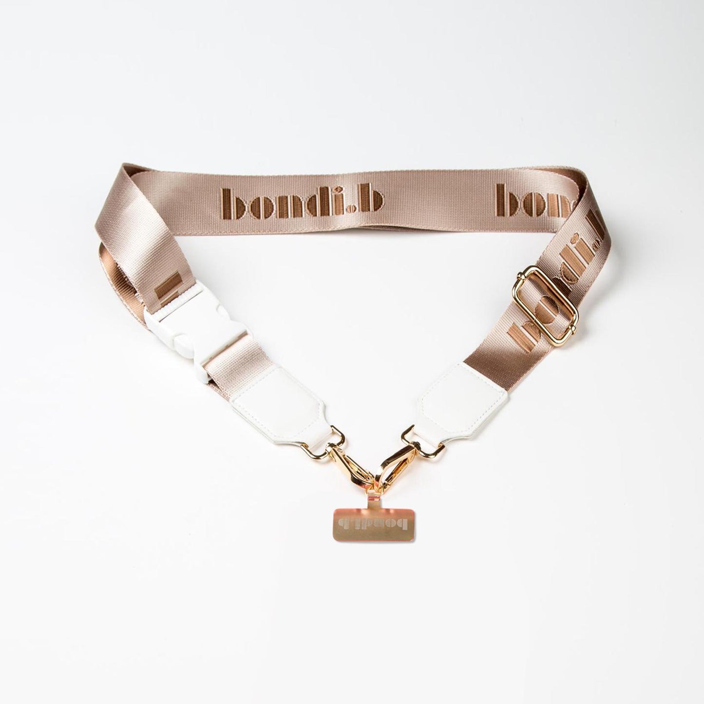 Beige Crossbody Phone Strap