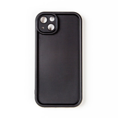 Stylish crossbody phone case with nude colour adjustable strap, designed for convenience and hands-free use. Features a secure black colour phone case holder and has a sleek design making it perfect for everyday minimalist wear.