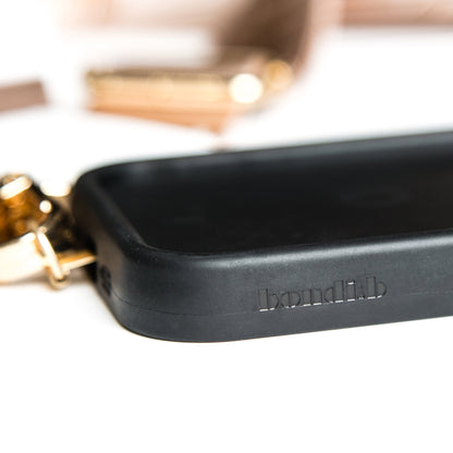 OG Beige Crossbody Phone Strap + Black Phone Case - Bondi.b