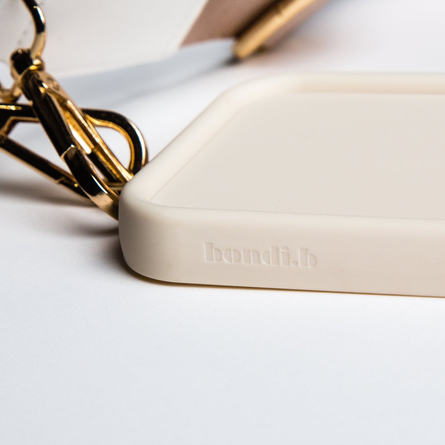 OG Bondi Blue Crossbody Phone Strap + Cream iPhone Case - Bondi.b