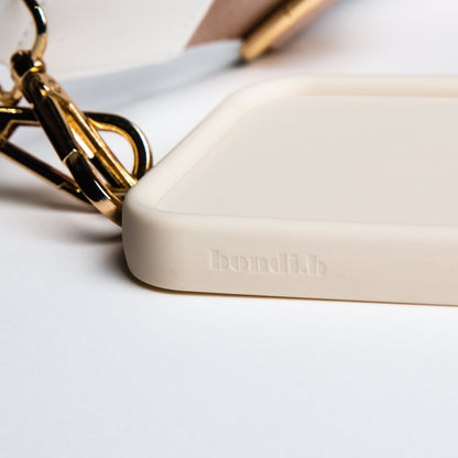 OG Bondi Blue Crossbody Phone Strap + Cream iPhone Case - Bondi.b