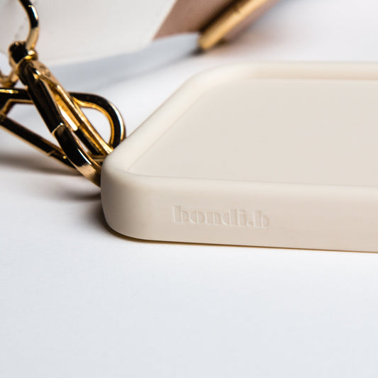 OG Bondi Blue Crossbody Phone Strap + Cream iPhone Case - Bondi.b